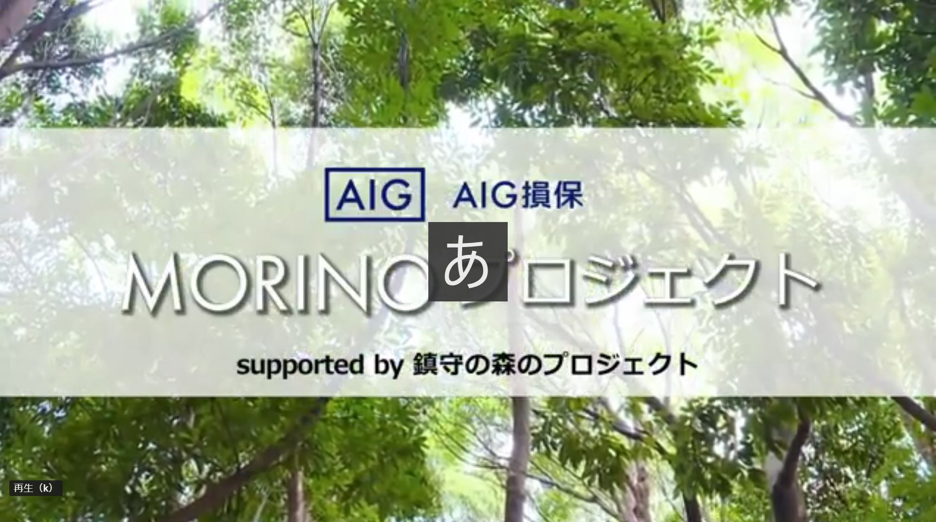 MORINOプロジェクト 動画サムネイル