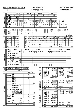 操作メニュー画面